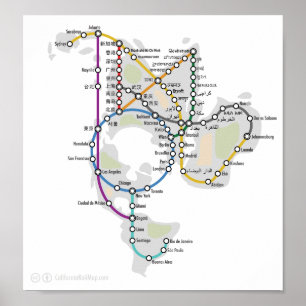 One World Subway Poster