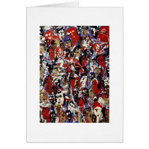 "One World Vibration"-Blank Card-Global Unity