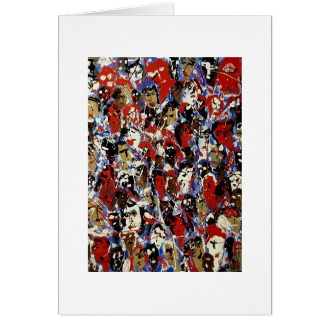 "One World Vibration"-Blank Card-Global Unity (Front)