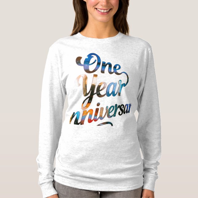 One Year Anniversary Long Sleeves Top (Front)