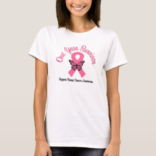 One Year Breast Cancer Survivor Shirts