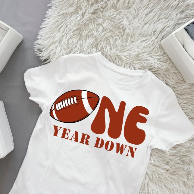 One Year Down Football Birthday Shirt (Creator Uploaded)