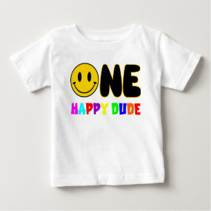 One Year Dude Baby T-Shirt