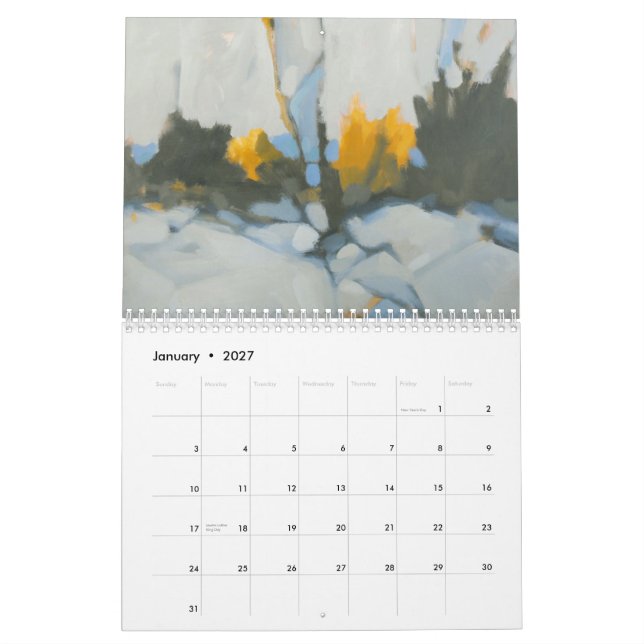 One Year of Art in Maine Calendar (Jan 2027)