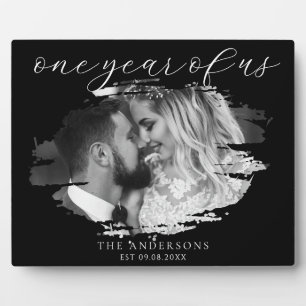 One Year of Us First Wedding Anniversary Plaque
