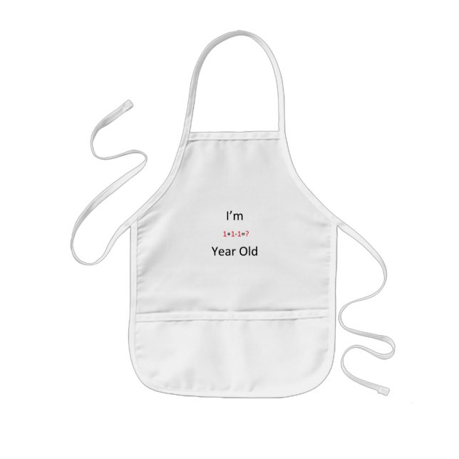 one year old baby bib kids apron (Front)