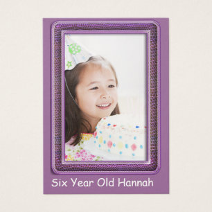 One Year Old  Girls Birthday Photo Cards