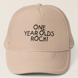One Year Olds Rock (Black) Trucker Hat