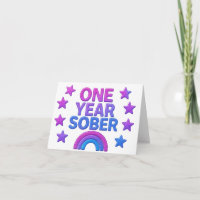 One Year Sober sobriety anniversary birthday AA NA