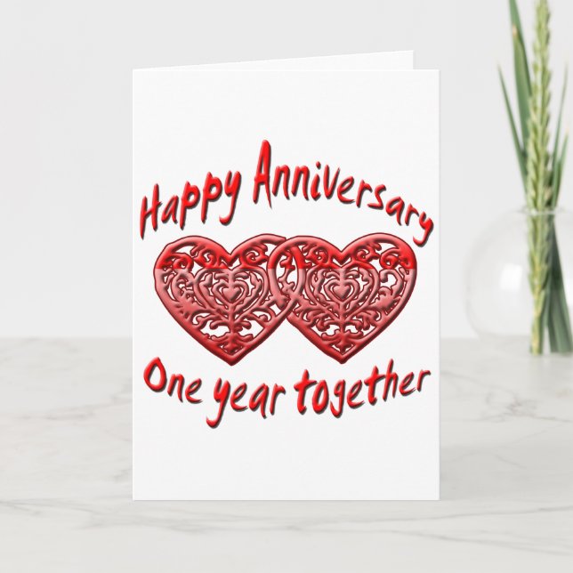 One Year Together Card (Front)