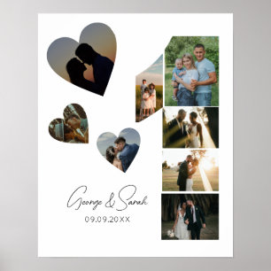 One Year Together Wedding Anniversary 5 Photo Poster