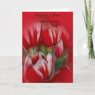 One Year Wedding Anniversary Card