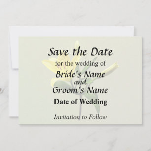 One Yellow Lily Save The Date
