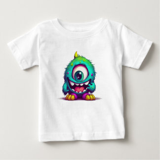 Onecru B is the one-eyed cheerful mini monster Baby T-Shirt