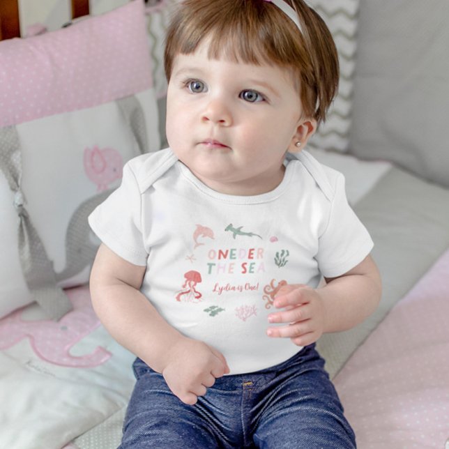 Oneder The Sea 1st Birthday Girl Toddler T-Shirt (Creator Uploaded)