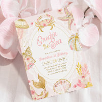 Oneder the Sea 1st Birthday Invitation