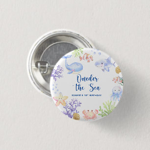 Oneder The Sea 1st Birthday Under The Sea 3 Cm Round Badge