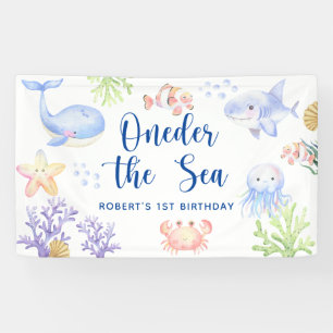 Oneder The Sea 1st Birthday Under The Sea Banner
