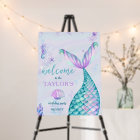 Oneder the Sea Mermaid 1st birthday Welcome Sign