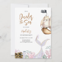 Oneder the Sea Mermaid Ocean Theme Girl Birthday