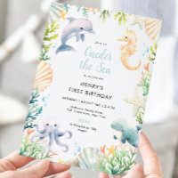 Oneder The Sea Ocean 1st Birthday Boy