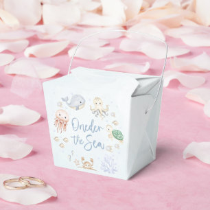 Oneder The Sea Ocean Animals 1st Birthday Favour Box