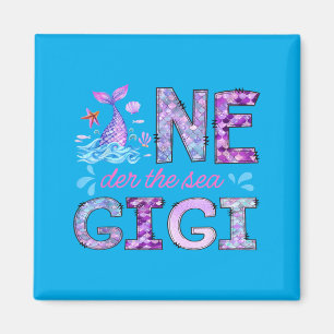 Oneder Under The Sea Gigi 1st Birthday Girl Magnet