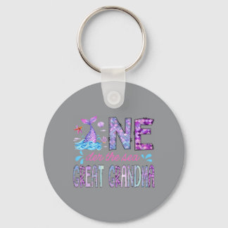 Oneder Under The Sea Great Grandma 1st Birthday Key Ring