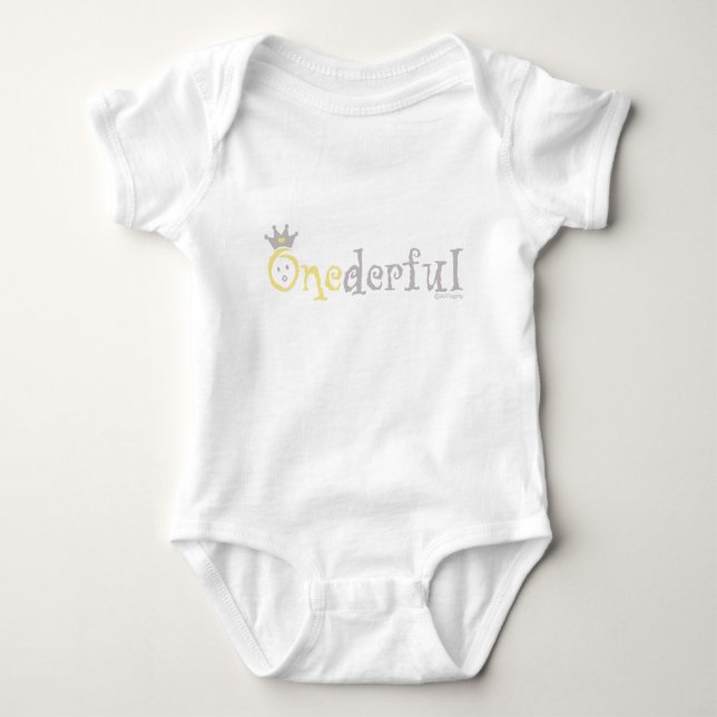 ONEderful BABY (yellow) Bodysuit (Front)