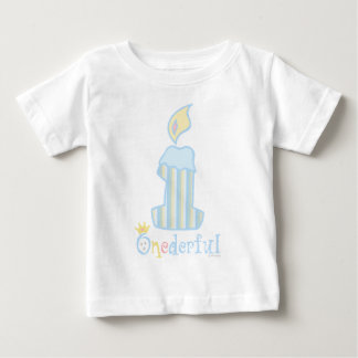 ONEderful Blue Candle Baby T-Shirt