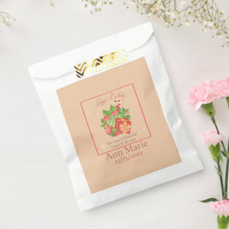 ONEderful Christmas Birthday Party Favour Bags