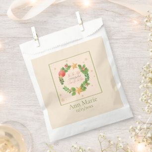 ONEderful Christmas Wreath Birthday Party Favour Bags