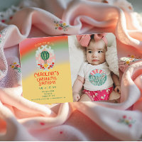 Onederful Hot Air Balloon First Birthday