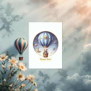 ONEderful Hot Air Balloon Thank You Card