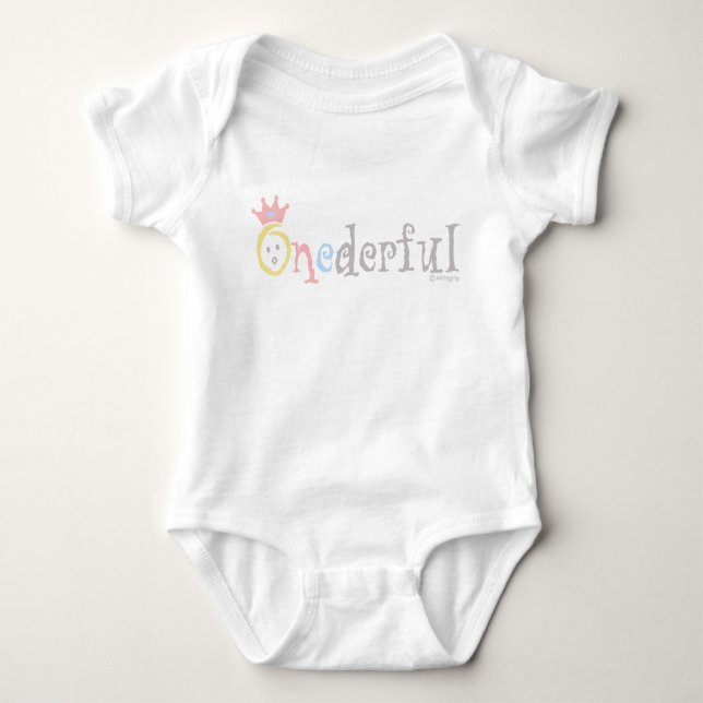 ONEderful (pastel 2) Baby Bodysuit (Front)