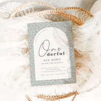 Onederful Retro Daisy Girls Mint 1st Birthday