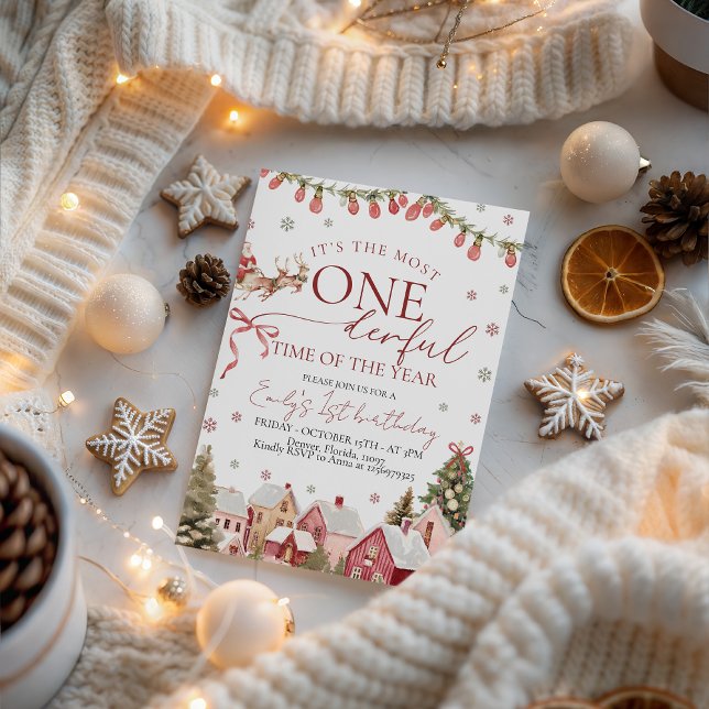 ONEderful Winter Birthday Invitation (Creator Uploaded)