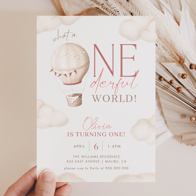 ONEderful World 1st Birthday Invitation (Creator Uploaded)