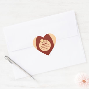Onederful YAK Hot Air Balloon 1st Birthday Heart Sticker