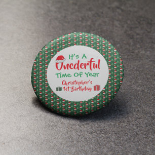 Onederful Year 1st Birthday 3 Cm Round Badge
