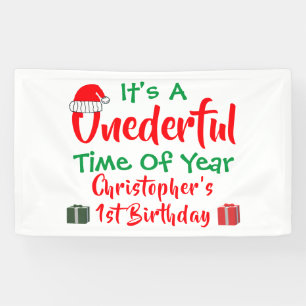 Onederful Year 1st Birthday Banner
