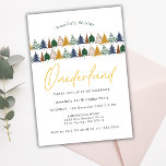 Onederland Christmas Tree 1st Birthday  Invitation<br><div class="desc">Onederland Christmas Tree 1st Birthday Invitation</div>