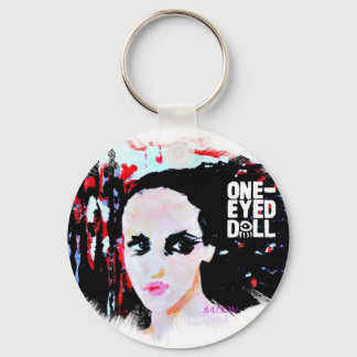 oneeyed doll  painting w logo key ring