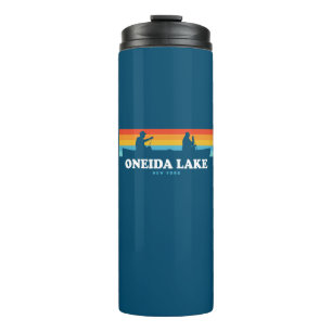 Oneida Lake New York Canoe Thermal Tumbler
