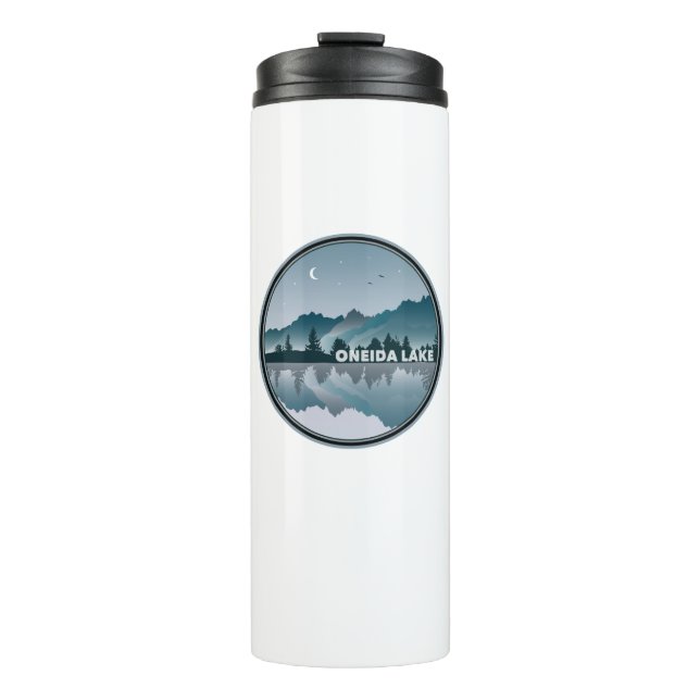 Oneida Lake New York Reflection Thermal Tumbler (Front)