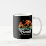 Oneil Surname Funny Retro 90s Birthday Beach Famil Coffee Mug<br><div class="desc">Oneil Surname Funny Retro 90s Birthday Beach Family Vacation</div>