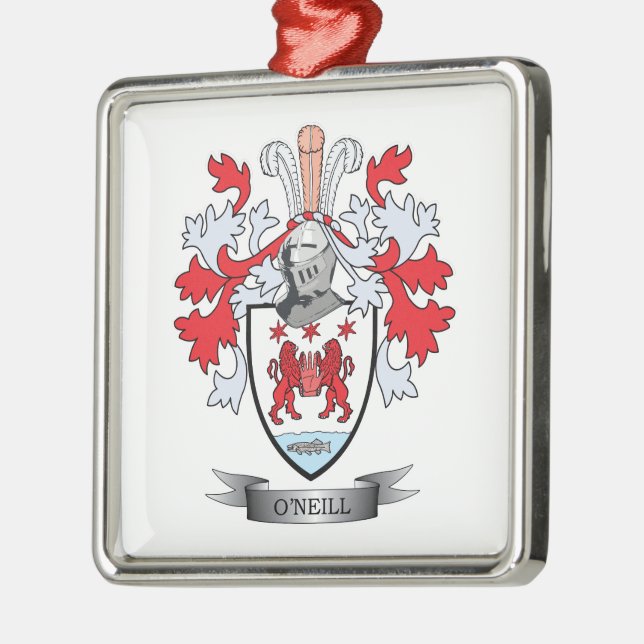 O'Neill Coat of Arms Metal Tree Decoration (Left)