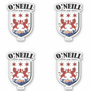 O'Neill Crest Irish Translation & Meaning (x4)