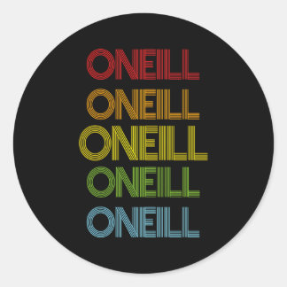 Oneill Name Classic Round Sticker