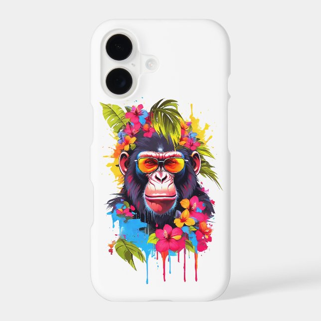 “Oneness With The Universe” Ape iPhone 14 Case (Back)
